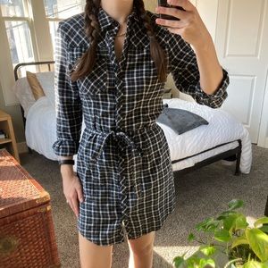 Urban Outfitters BDG Flannel Tie Dress